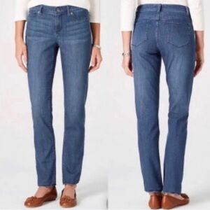 J. Jill Smooth Fit Slim Straight Leg Ankle Jeans 8 Petite